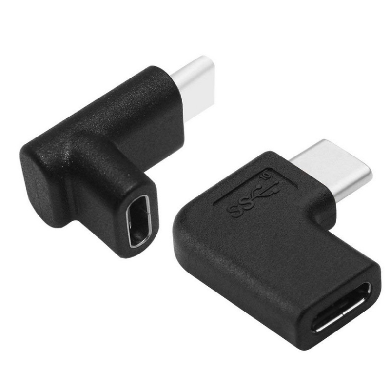 90 درجة الزاوية اليمنى USB 3.1 نوع C ذكر إلى أنثى محول USB-C محول لسامسونج هواوي الهاتف الذكي المحمولة موصل
