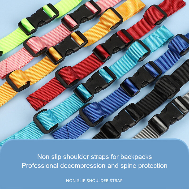 حزام الصدر متعدد الألوان لحقيبة الظهر ، Workmanship غرامة ، حقيبة حزام مشبك ، سلامة عالية القوة ، أحزمة الكتف