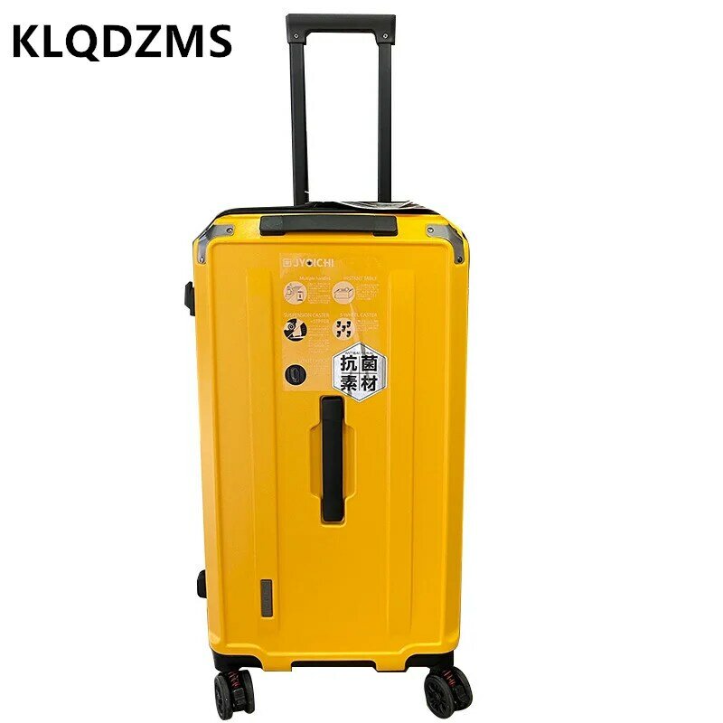 KLQDZMS جديد الأمتعة الألومنيوم الإطار 24 بوصة الكمبيوتر حقيبة الأعمال كلمة السر 20 بوصة طالب المقصورة حقيبة مع عجلات المحمولة