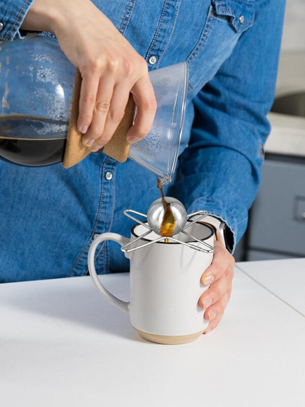 أداة قهوة قابلة لإعادة الاستخدام لتبريد كرات الثلج ، كرات ثلج من الفولاذ المقاوم للصدأ ، محسن للنكهة ، أدوات للإسبريسو ، مجمد