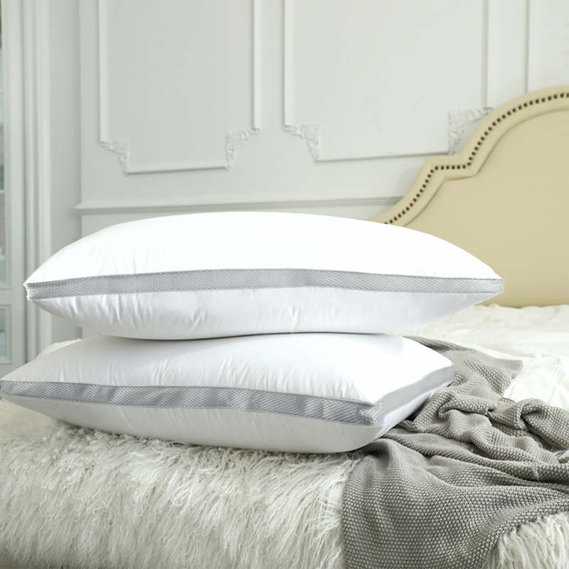 وسادة سرير بديلة أسفل مع غطاء قطني وجوسيت ، كوين ، 20 بوصة × 26 بوصة ، عبوة 2