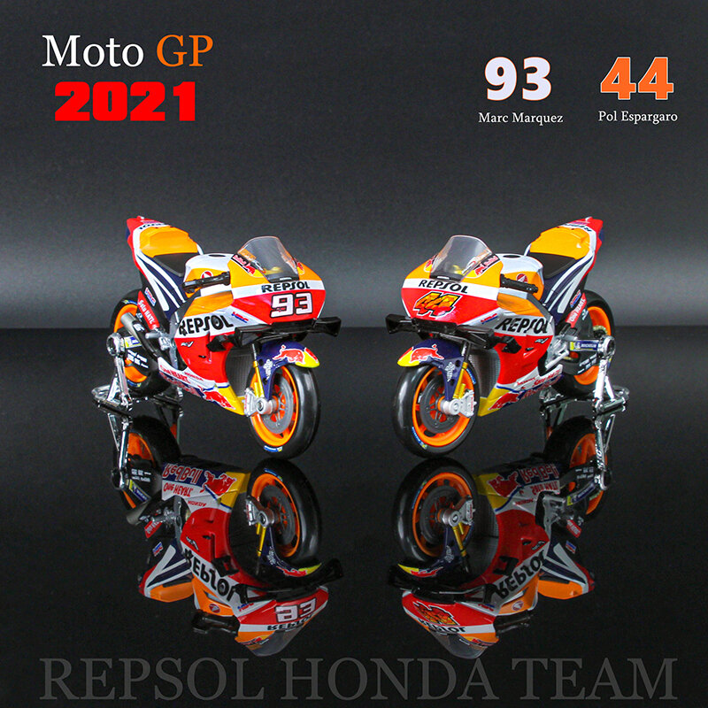 Maisto 1:18 ريبسول هوندا فريق #44 Espargaro #93 ماركيز مصنع مرخصة محاكاة سبيكة نموذج دراجة نارية لعبة جمع