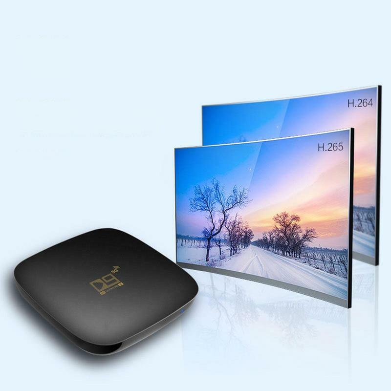صندوق علوي ذكي ثنائي النطاق ، D9 10.0 ، صندوق تلفزيون عالي السرعة ، مشغل وسائط يوتيوب منزلي ، عالي الوضوح ، 2.8G ، 5G WiFi