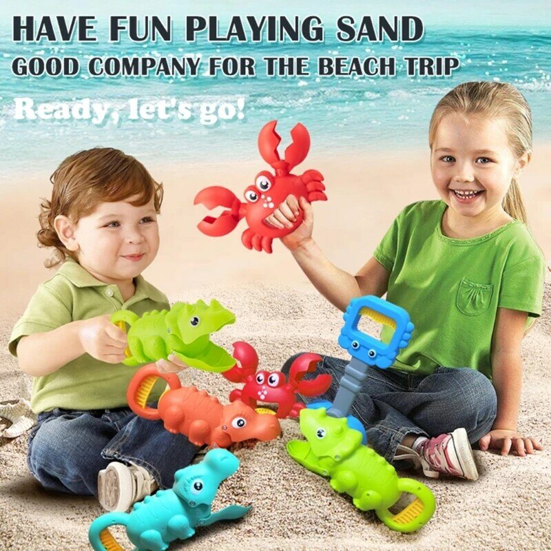 الشاطئ الرمال لعبة المنتزع حمام الطفل لعبة لطيف ديناصور لعبة الحيوان شكل مخلب الماسك آمنة وغير سامة لعبة المياه للأطفال الصغار