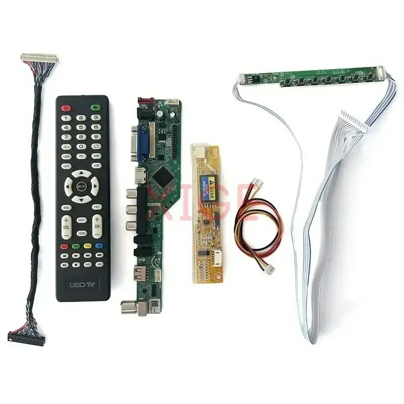 لوحة تحكم للسائق التناظرية ، لتقوم بها بنفسك عدة ، CCFL ، 30 دبوس ، LVDS LCD لوحة ، 1440x900 التلفزيون ، يصلح ل LP171W01 ، LP171WX2 ، AV ، HDMI ، VGA ، IR ، USB ، لتقوم بها بنفسك