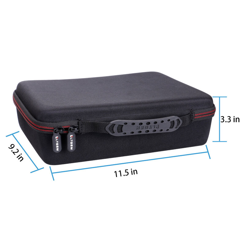 LTGEM-حقيبة سفر محمولة صلبة لألعاب البطاقات ، حقيبة إيفا تحمل بطاقات مع 6 فواصل متحركة