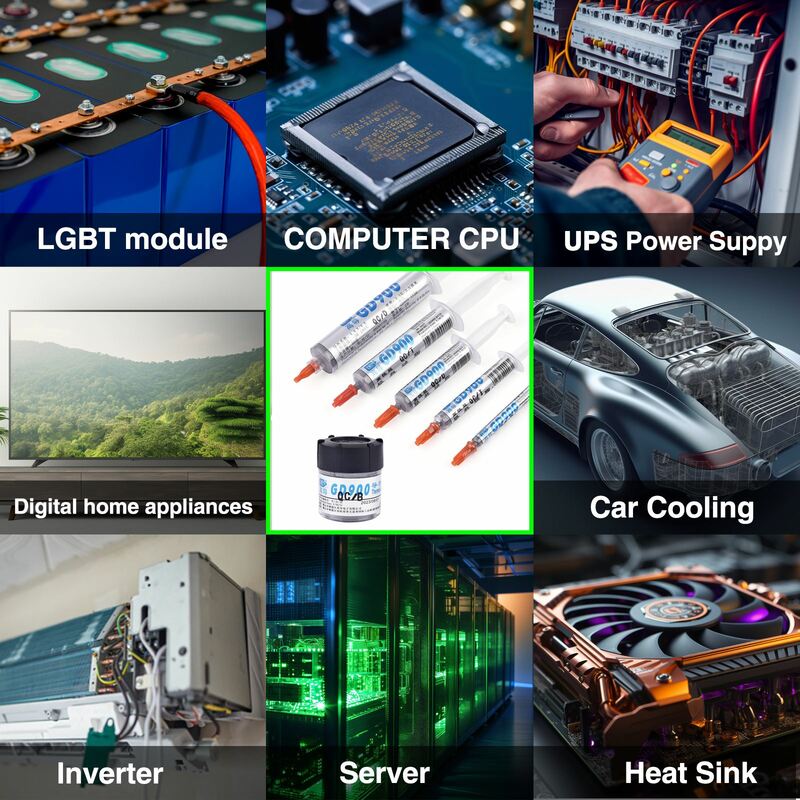سيليكون الحرارية موصل الشحوم ، وحدة معالجة الرسومات ، LED ، VGA ، GD900 ، GD007 ، GD-2 المبرد ، 1g ، 7g ، 15g ، 30g ، 1 قطعة