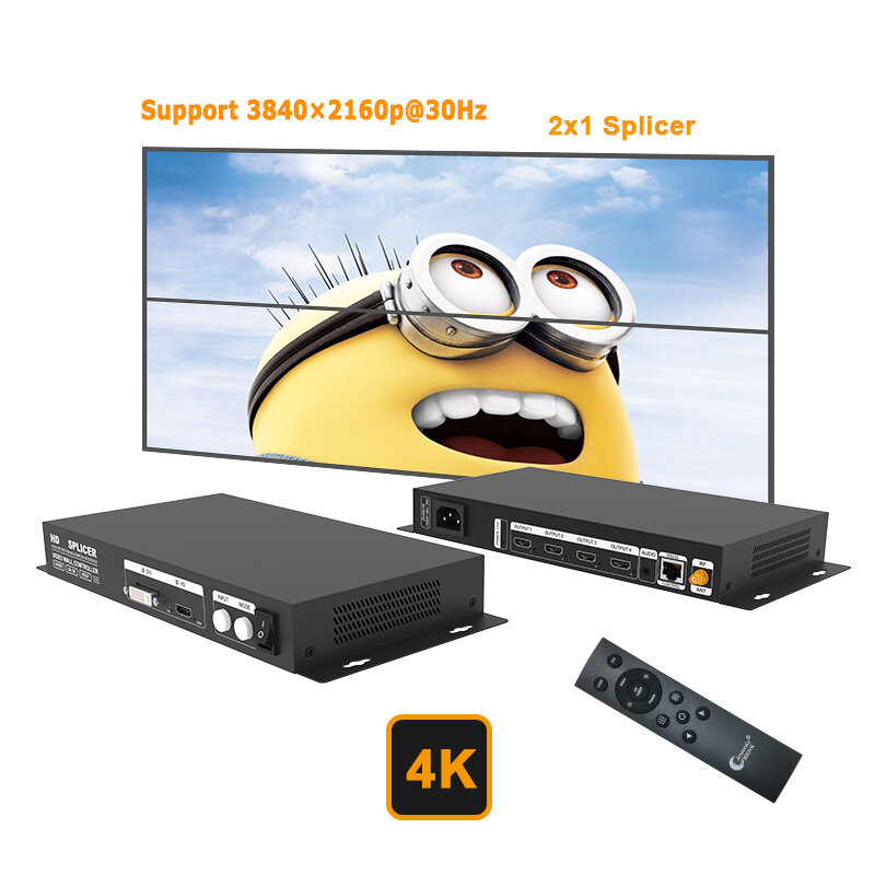 AMS HVS-C4 جهاز الربط الفيديو عالية الوضوح واجهة متعددة وضع الخائن HDCP شاشات متعددة جهاز الربط 4K * 2K شاشات LED في الهواء الطلق