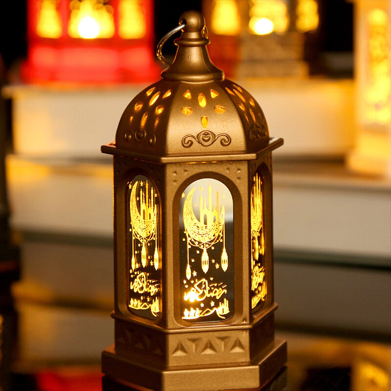 أضواء LED محمولة مقلدة ، ديكور عيد مبارك ، فانوس معلق للمنزل ، ديكور العطلات