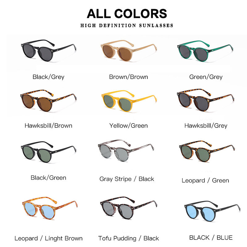 النظارات الشمسية المستقطبة خمر للرجال والنساء ، ظلال السائق ، UV400 ، تصميم العلامة التجارية ، الفاخرة ، العلامة التجارية ، الجديدة ، للجنسين