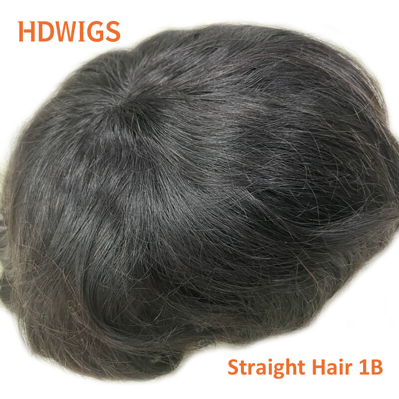الرجال الشعر المستعار السويسري الدانتيل NPU الإنسان خصلات الشعر المستعار دائم الرجال الشعرية الاصطناعية 30 مللي متر موجة مستقيم الشعر نظام وحدة اللون الطبيعي