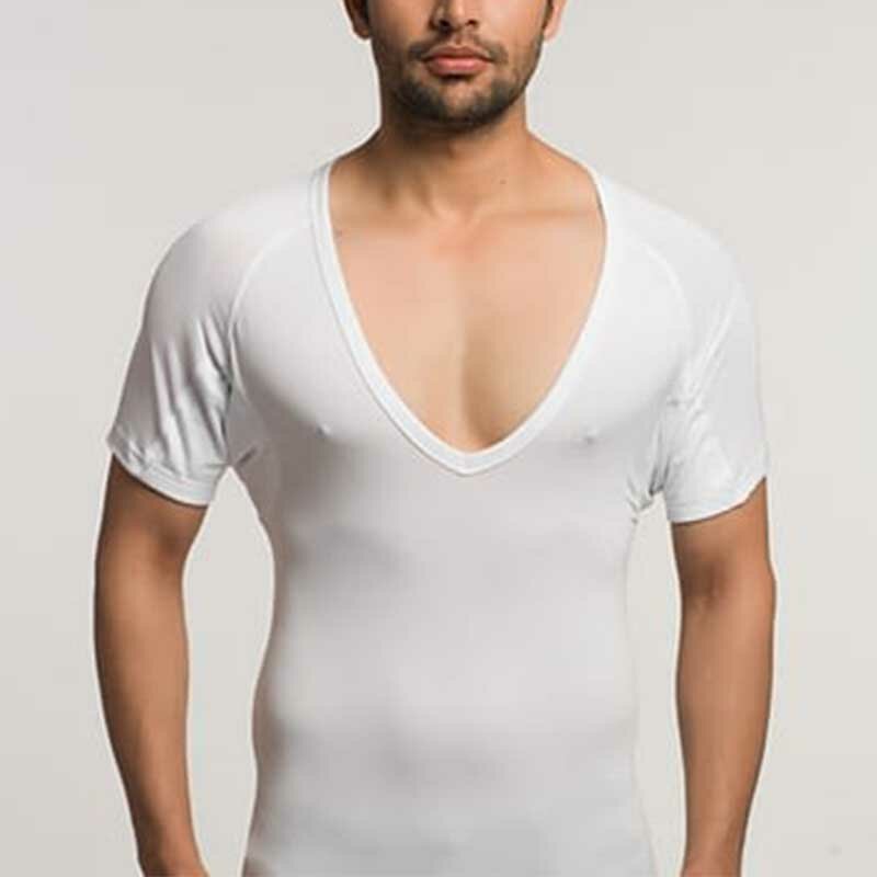 قميص تحتي ممتاز مقاوم للعرق مريح ، تي شيرت مضاد للتعرق ، قميص تحتي مريح مع Sweatpad ، مشروط صغير