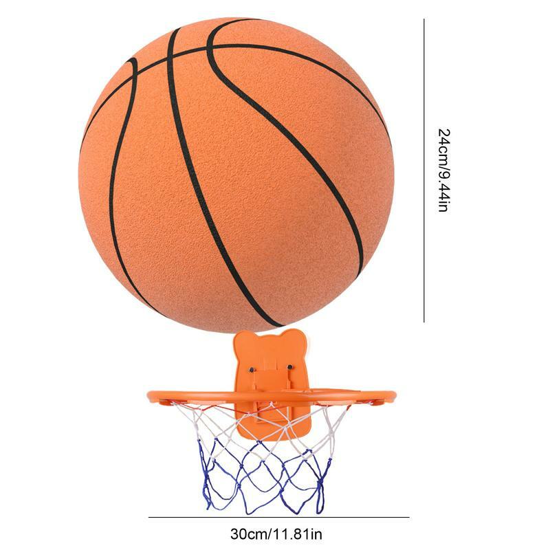 كرة السلة رغوة لينة صامتة ، كذاب الكرة كتم الصوت ، لعبة رياضية داخلية ، ترتد سلة الكرة