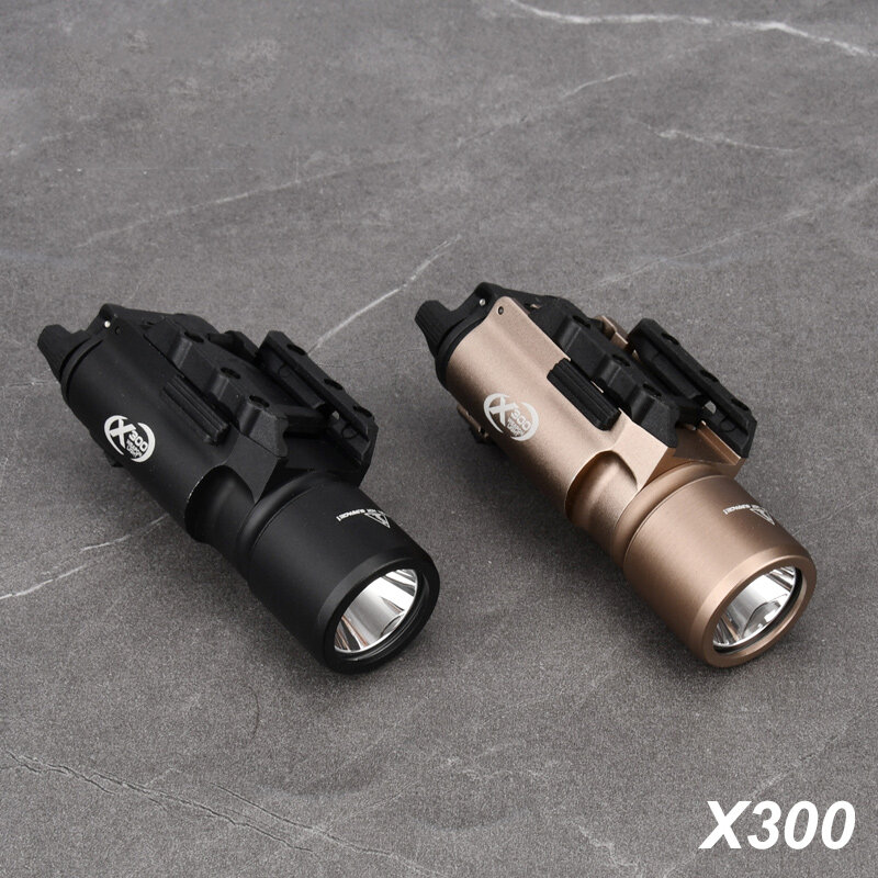 التكتيكية surelir-المعادن مسدس بندقية ستروب ، LED ضوء ، صالح 20 مللي متر السكك الحديدية ، Airsoft معلقة ، الصيد مصباح يدوي ، X300 ، X300U ، الترا X300V ، XH35