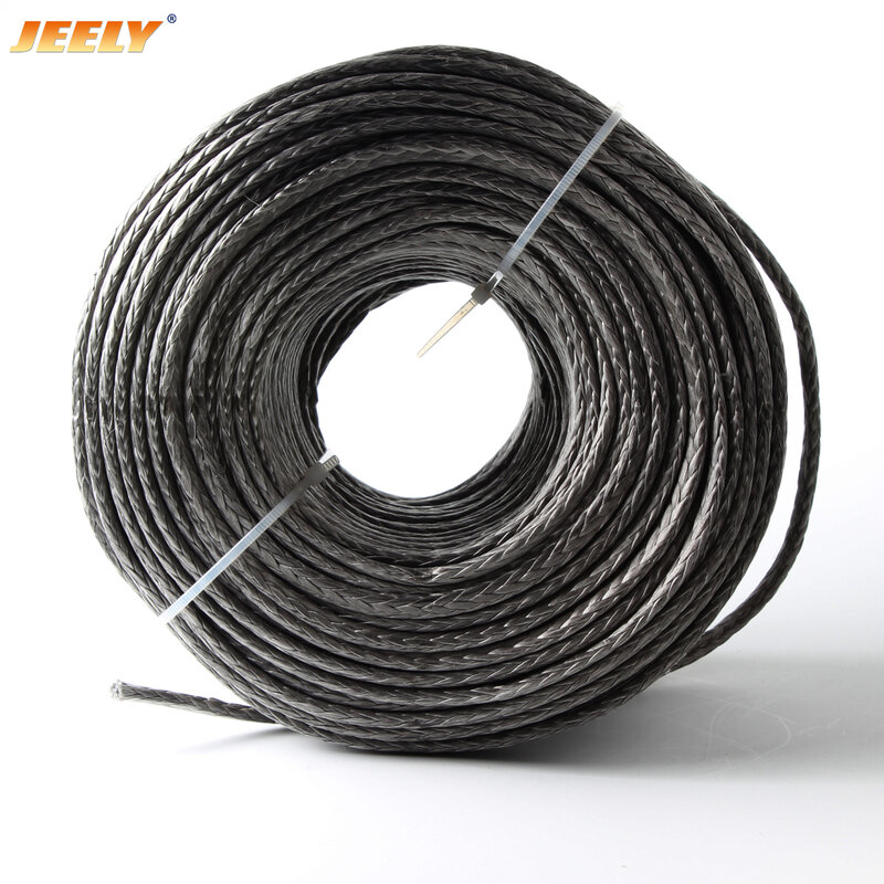 Jeely 12 ينسج 3 مللي متر 2000lb 10 متر المظلة ونش حبل UHMWPE مضفر