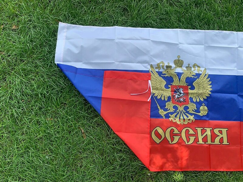 السماء العلم شحن مجاني 90x150 سنتيمتر معلقة البوليستر روسيا رئيس العلم الروسية العلم البوليستر روسيا الوطنية راية
