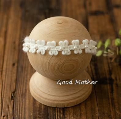 Pearl COCO headbands theme headdress newborn photography props baby photo headflower hair accessories