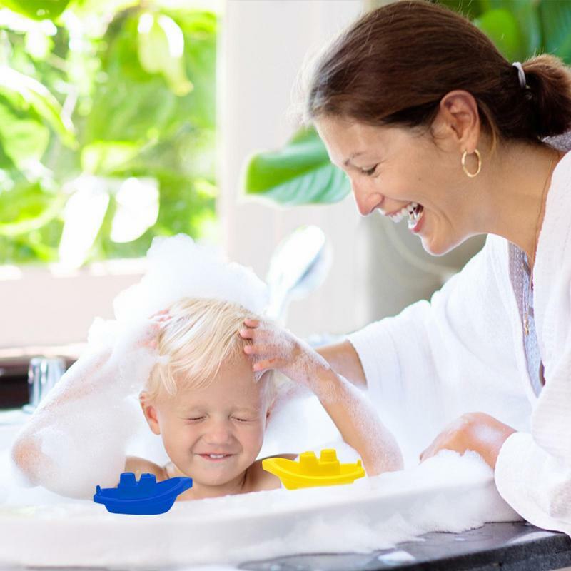 3 قطعة الحمام قوس قزح اللون التراص قوارب للحمام متعة التراص حمام اللعب تكويم حمام لعب للأطفال الرضع ألعاب تعليمية في وقت مبكر