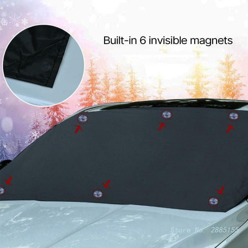 Car Front Windscreen Cover Automobile Magnetic Sunshade Cover Car Windshield Snow  Shade Waterproof Protector Cover