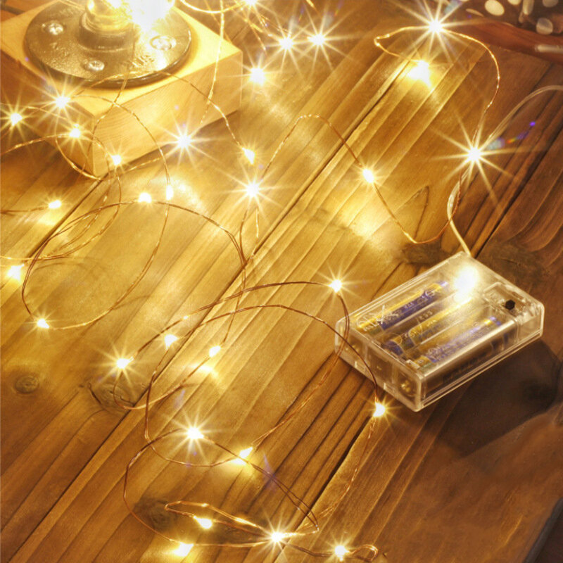 1-30 متر LED سلسلة ضوء جارلاند شارع الجنية أضواء عيد الميلاد LED الديكور في الهواء الطلق لحديقة ساحة شجرة المنزل الزفاف الديكور
