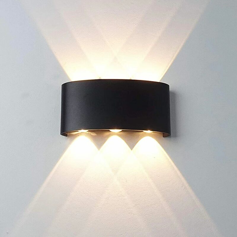 مصباح جداري LED داخلي عصري وخارجي ، أبيض يصل إلى الأسفل أضواء تعلق على الحائط لتزيين غرفة المعيشة في الردهة