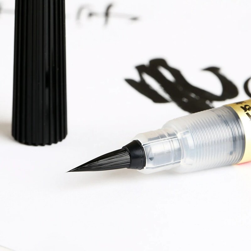 1 قطعة Pentel Fude فرشاة القلم اضافية غرامة متوسطة جريئة المحمولة إعادة الملء المائية الخط فرشاة لرسم اللوحة الكتابة