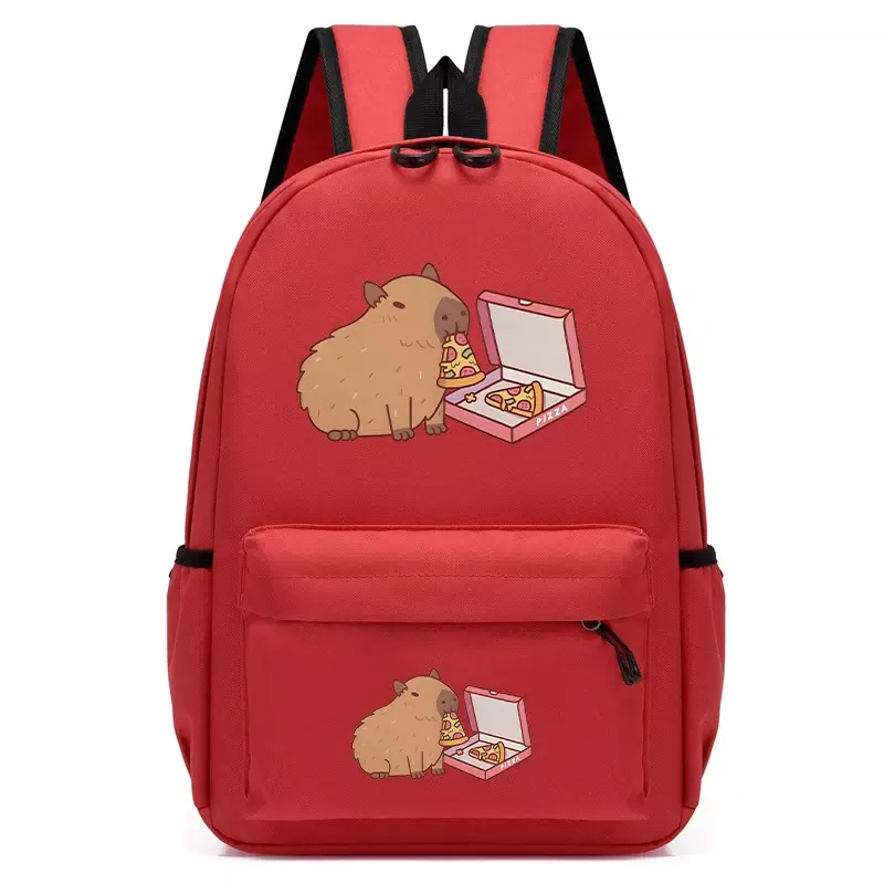 حقيبة مدرسية ابتدائية للأطفال ، حقائب ظهر خفيفة الوزن للغاية للأطفال ، حقائب مدرسية لطيفة من قماش البيتزا للأكل ، أولاد وبنات