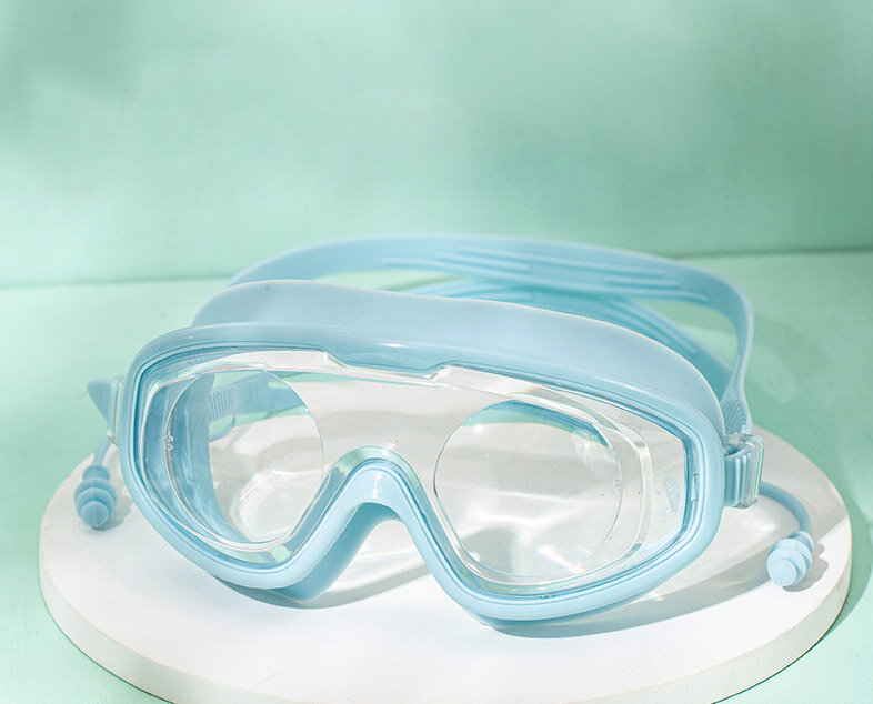 كبير الإطار السباحة الملتصقة سدادات انبهار اللون تصفيح الكبار مقاوم للماء مكافحة الضباب مرآة نظارات نظارات