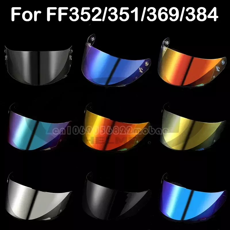 LS2 Ff352 خوذة قناع مناسبة ل LS2 FF352 FF351 FF369 FF384 نموذج شفاف الدخان الملونة خوذة عدسة