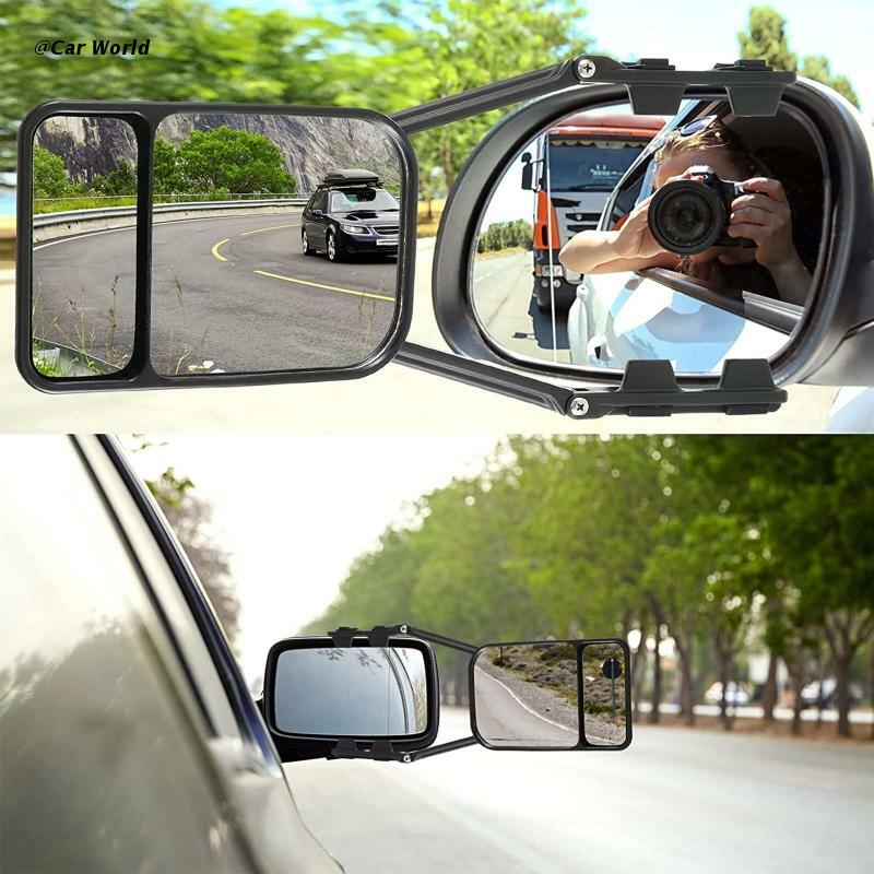قافلة سحب مرآة تمديد سيارة الجناح مرآة العالمي يناسب RV مقطورة