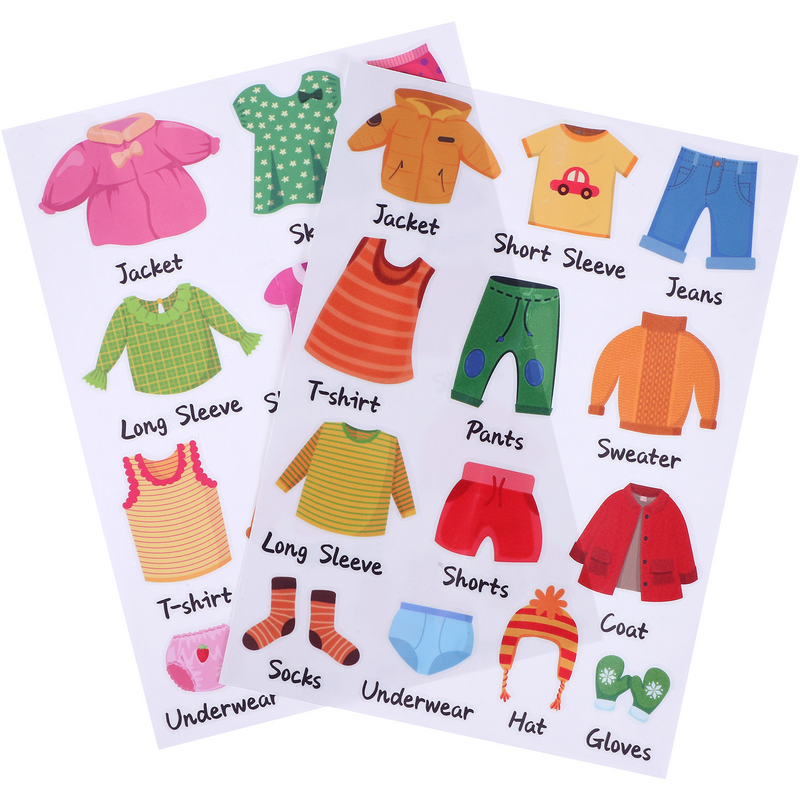 ملصقات تصنيف ملابس مزينة ، شارات مضمد للأطفال ، ملصقات تنظيم الأطفال