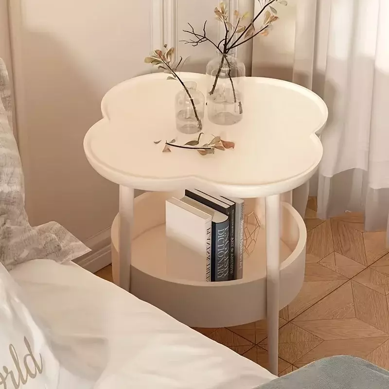 طاولة جانبية إبداعية بمظهر عالٍ وتصميم على شكل سحابة ، طاولة خزانة أريكة بسيطة حديثة ، غرفة معيشة متنقلة