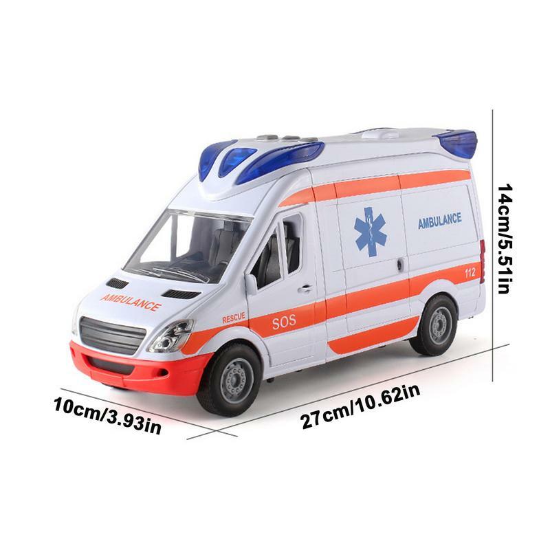 سيارة إسعاف لعبة مع أضواء وصوت ، تشمل نقالة السيارة ، المرح والتعليم للفتيان والفتيات ، الأطفال من 3 إلى 8 سنوات