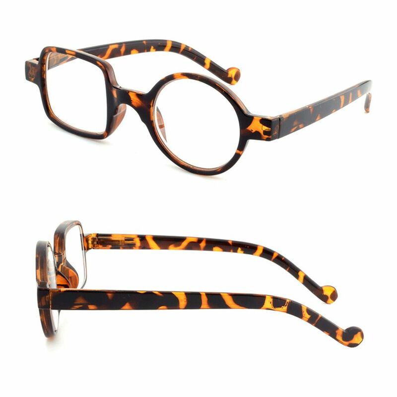 غير النظامية مربع و إطار دائري نظارات القراءة للرجال والنساء ، عالية الوضوح عدسة ، الشيخوخي نظارات ، تصميم الأزياء