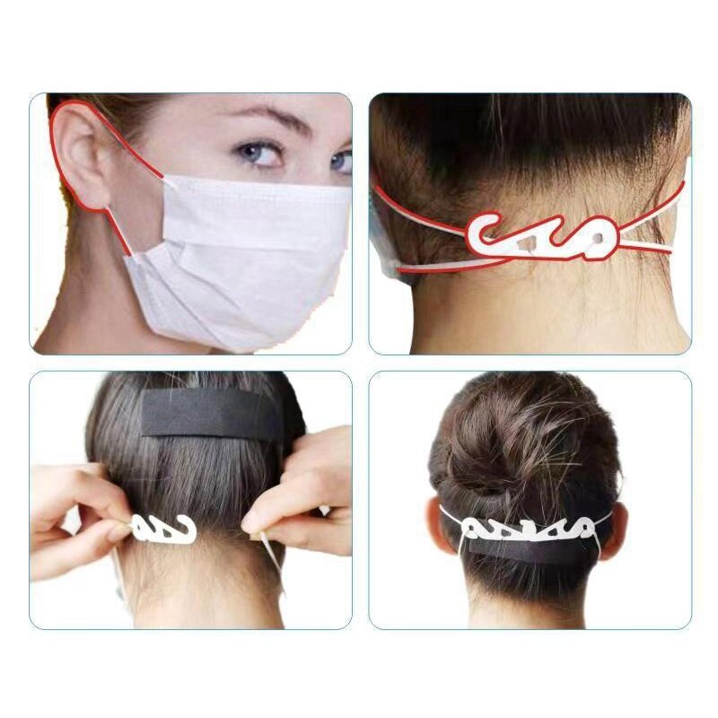 حلقات الأذن المضادة للانزلاق القابلة للتعديل مثبتات لحزام الوجه ، وصلة الخطاف ، 50 *