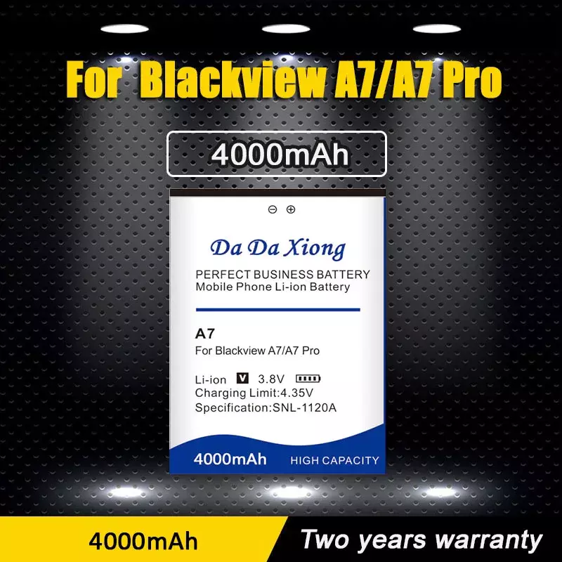 بطارية عالية الجودة للهاتف الذكي Blackview ، دورة DaXiong 0 ، 4000mAh ، A7 Pro