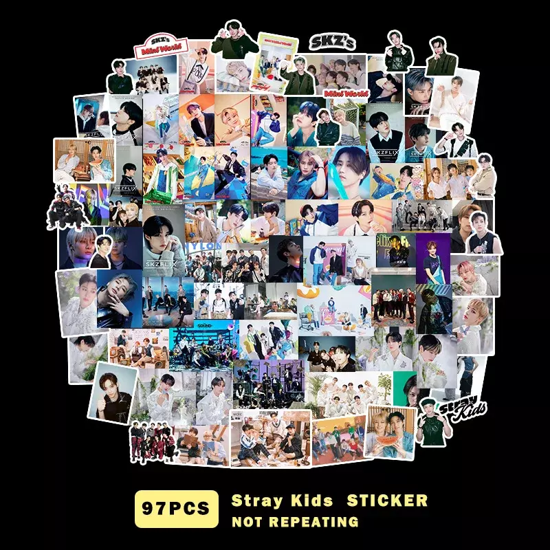 95 قطعة/المجموعة Kpop الضالة الاطفال MAXIDENT ملصقات Straykids ألبوم صور ملصقات NOEASY الذهاب لايف ODDINARY
