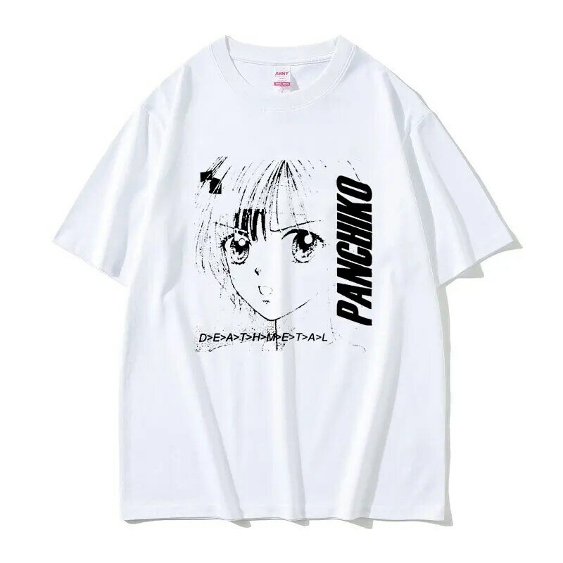 Panchiko DEATHMETAL Album Tshirt Men's O-collar Summer Oversized Tees Men Women Pure Cotton T Shirt Man Manga Style T-shirts