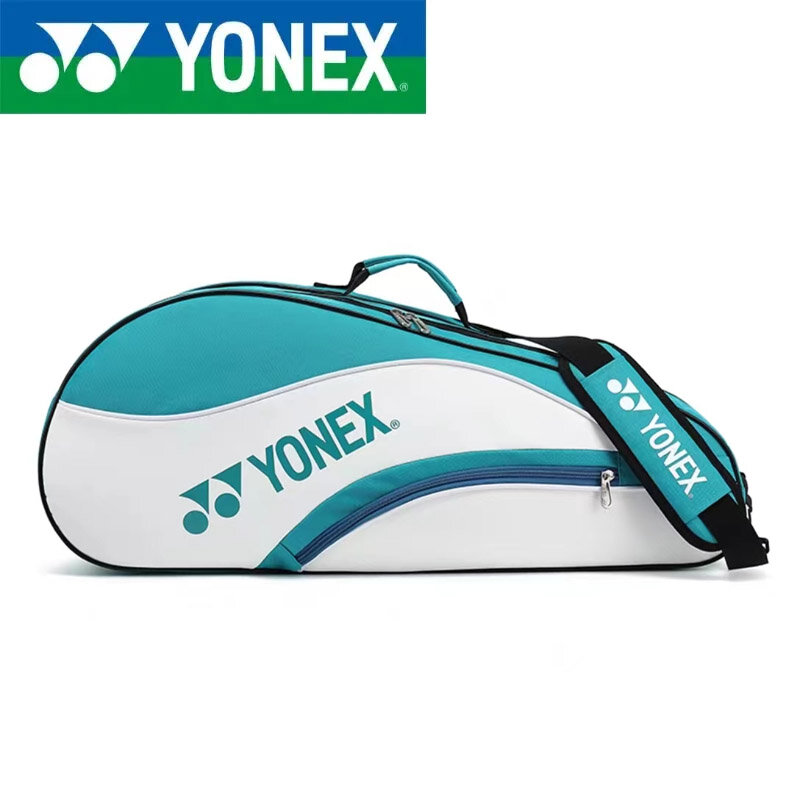 حقيبة مضرب يونيكس الاحترافية من Yonex ، تحمل ما يصل إلى 4 مضارب تنس الريشة ، حقيبة يد رياضية مع مقصورة للأحذية للنساء والرجال ،