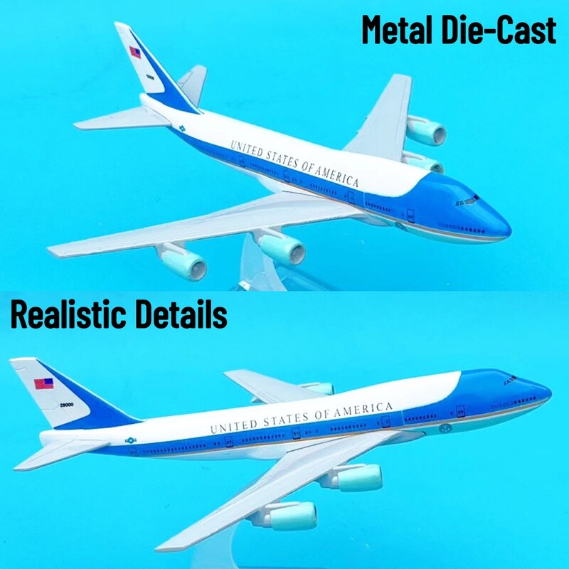 نموذج طائرة معدنية Boeing ، 1: Scale ، طيران قابل للتحصيل ، مصغر مصغر ، زخرفة ، ألعاب تذكارية ، الولايات المتحدة الأمريكية