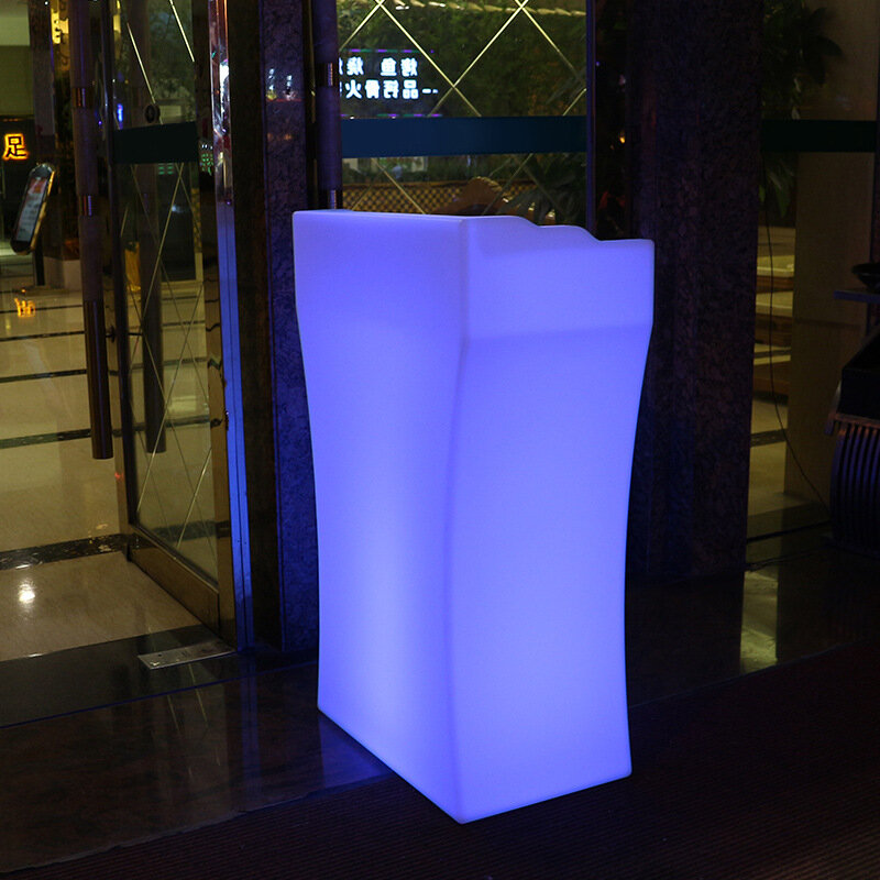 LED قابلة للشحن بار مكتب الاستقبال ملهى ليلي بسيط الحديثة أمين الصندوق عداد مقاوم للماء طاولة مقهى مضيئة KTV الطرف التموين