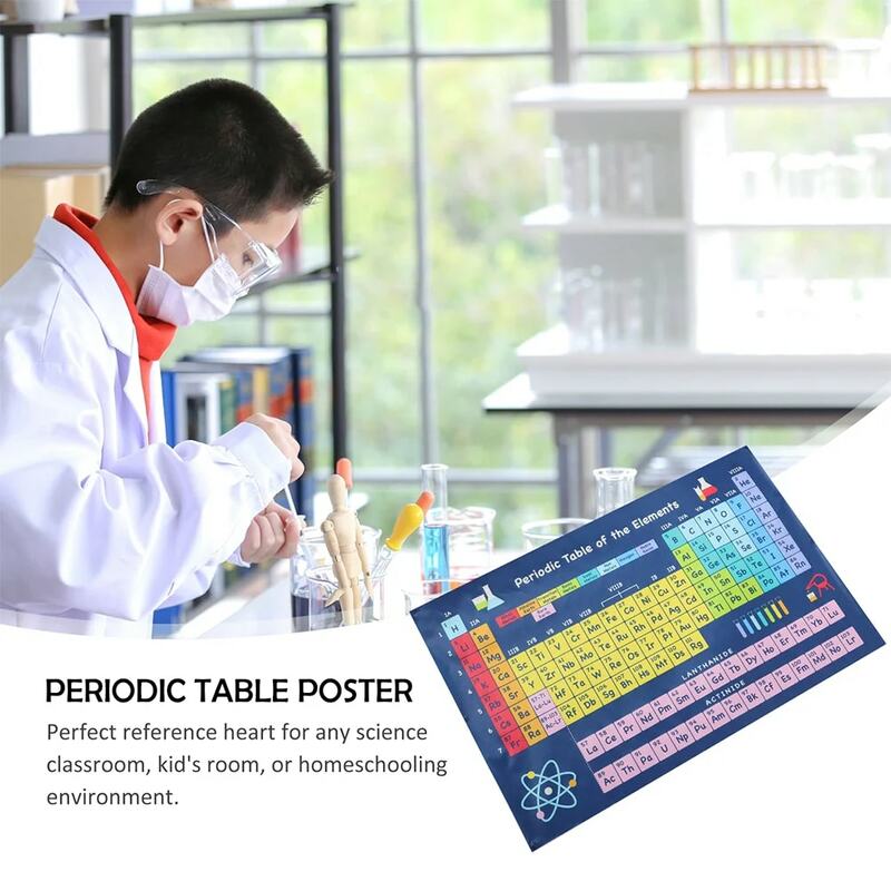 ملصق طاولة دورية للكيمياء ديكور جداري