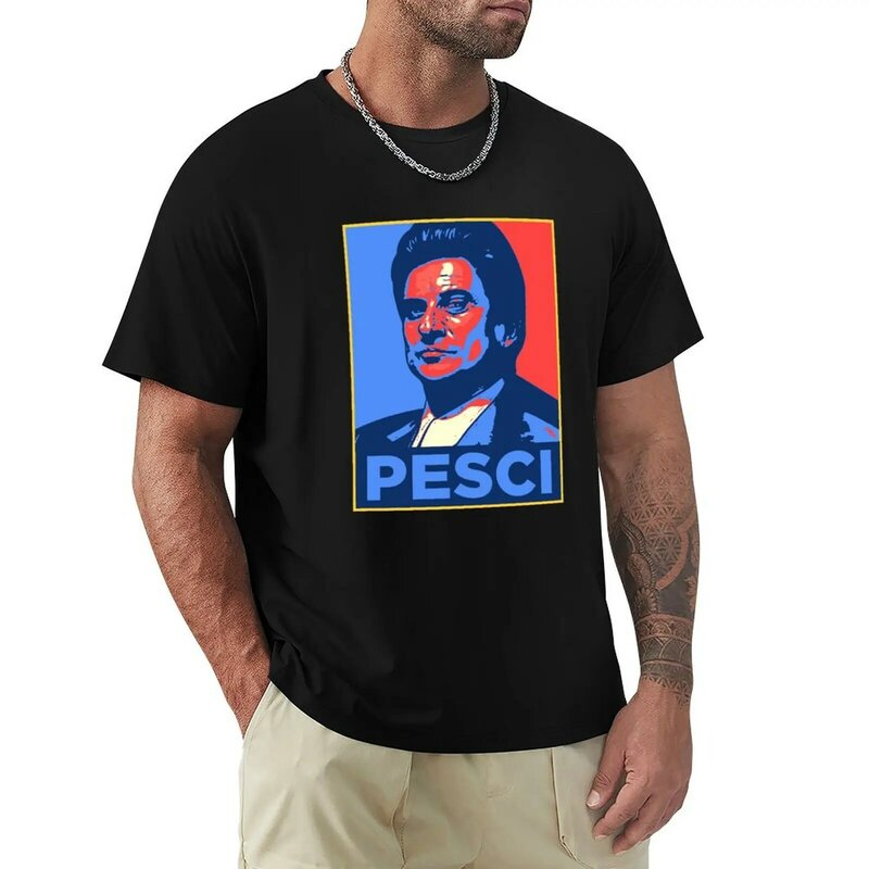 Joe Pesci-الأمل خمر الرسم تي شيرت للرجال ، أعلى الصيف ، حزمة الملابس العادية