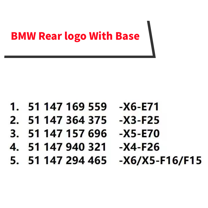 شارة شعار جذع خلفي من الكروم ABS ، شارة ثلاثية الأبعاد لشعار ذكرى BMW 50 ، X6 E71 F16 X3 F25 X5 E70 F15 X4 F26