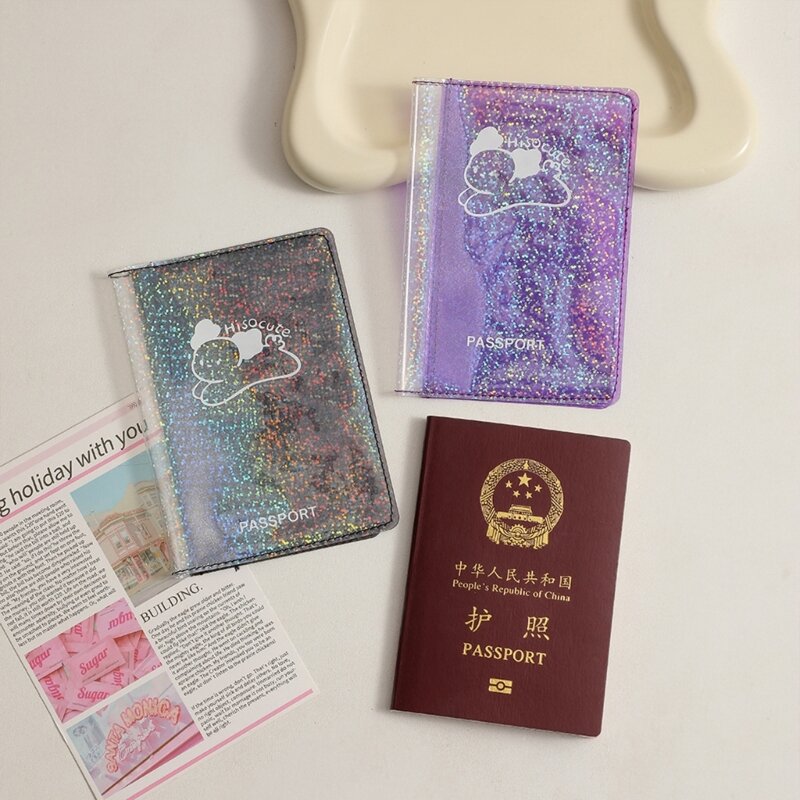 لطيف PVC حامل جواز السفر بطاقات الموضة وثيقة هدية الزفاف للأزواج العشاق