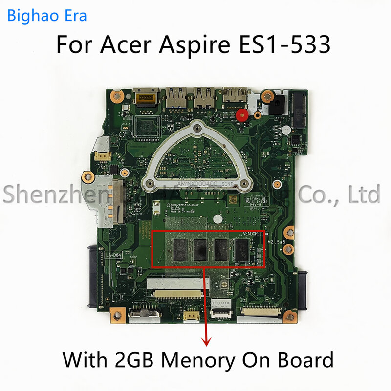 B5W1A B7W1A LA-D641P لشركة أيسر أسباير ES1-732 ES1-533 اللوحة المحمول مع N3350 N3450 N4200 CPU DDR3 NBGFT1100B NBGFT1100C