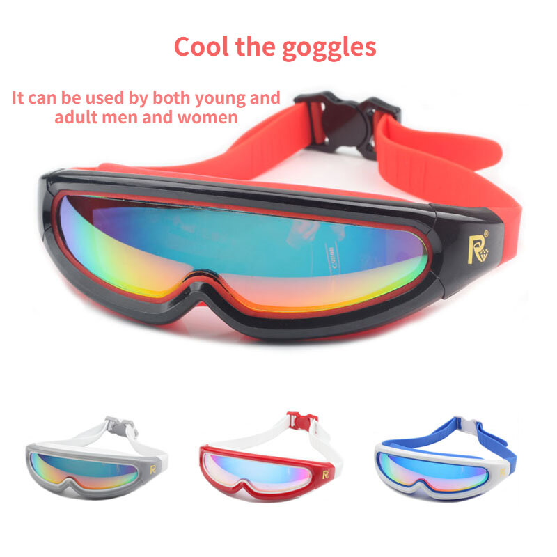 جديد الكبار نظارات سباحة مقاوم للماء مكافحة الضباب الأشعة فوق البنفسجية الرجال النساء الرياضة السباحة نظارات نظارات سيليكون