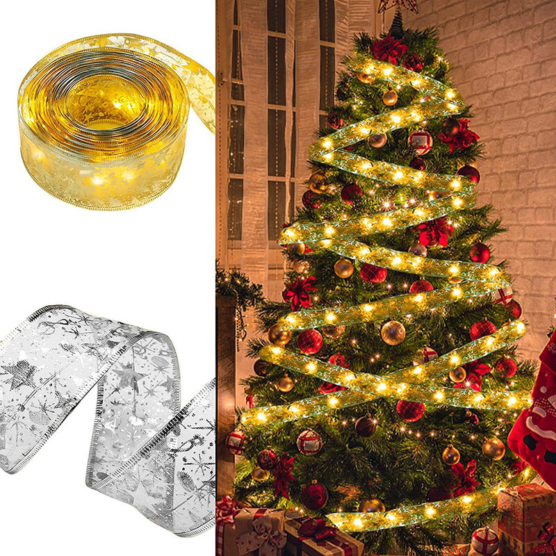عيد الميلاد الشريط سلسلة أضواء ، شجرة الحلي ، بطارية تعمل ، حفل زفاف ، الجدار الديكور ، 16ft ، 50 LED