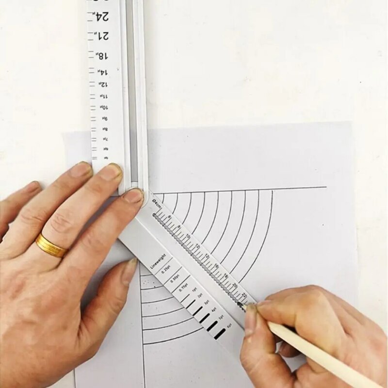 30 سنتيمتر متعددة الوظائف شفافة مستطيل حاكم المنقلة قلم رصاص البوصلة الإبداعية الطلاب القرطاسية قياس/الرسم أداة