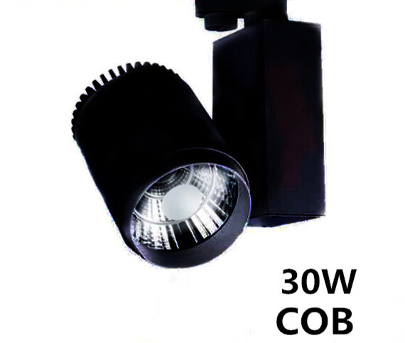10 قطعة COB الحديثة LED أضواء المسارات تركيبات ثلاثة خطوط إضاءة موفرة للطاقة مصباح 30 واط مبرد عالي الجودة عاكس كفاءة